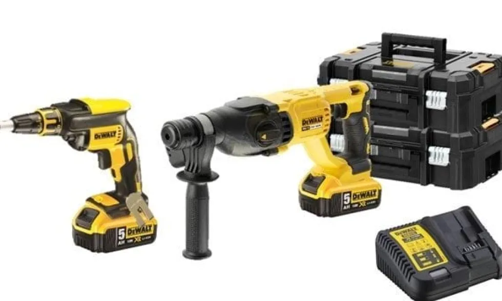 Kit Aparafusadora de Pladur + Martelo Eletropneumático DeWalt CPROF443