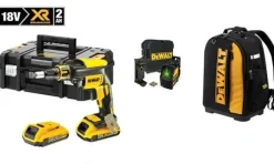 Kit Aparafusadora de Pladur + Nivel Laser Verde + Mochila DeWalt CPROF593