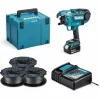 Kit Atadora de Ferro + 150 Rolos + 1x Bateria 18V Makita DTR180ZJPRO2
