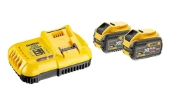 Kit 2 Baterias Carril XR FLEXVOLT 54V/18V Li-Ion 9Ah + Carregador Rápido XR FLEXVOLT: 54V - 18V Dewalt DCB118X2-QW