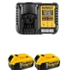 Kit 2 Baterias 18V 5,0Ah + Carregador DeWalt DCB1104P2-QW
