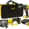 Kit Berbequim Combinado + Rebarbadora V20 Stanley SFMCK471D2S-QW
