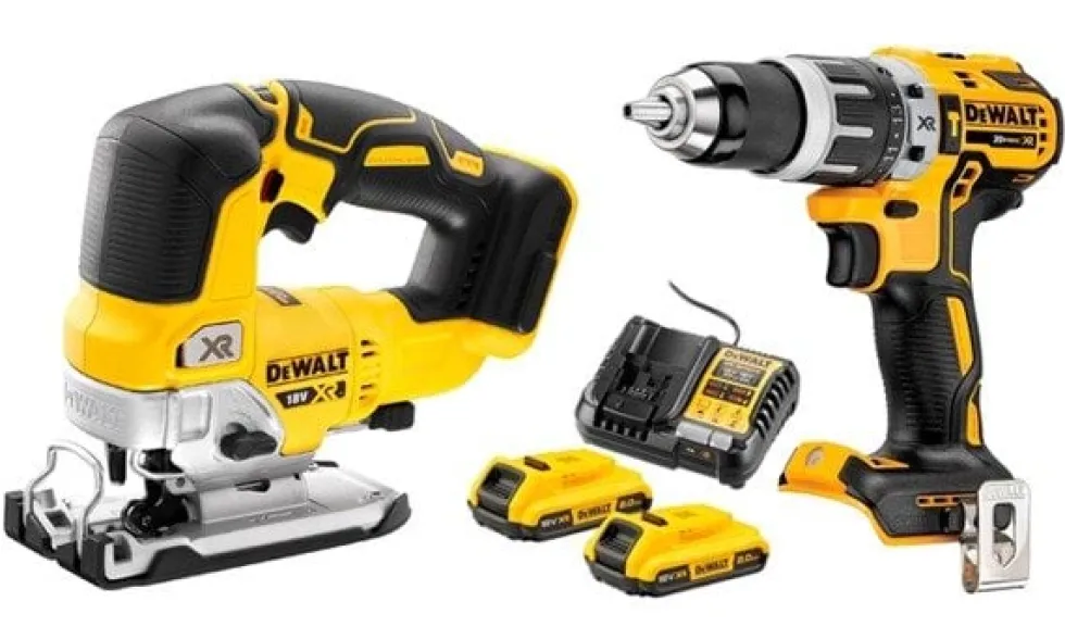 Kit Berbequim DCD796 + Serra Recortes DCS334NT Dewalt DCD796NPRO12