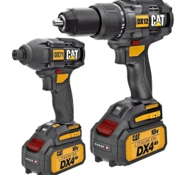 KIT Berbequim DX12 + Aparafusadora de Impacto DX71 18V 4.0Ah CAT DX12K.2