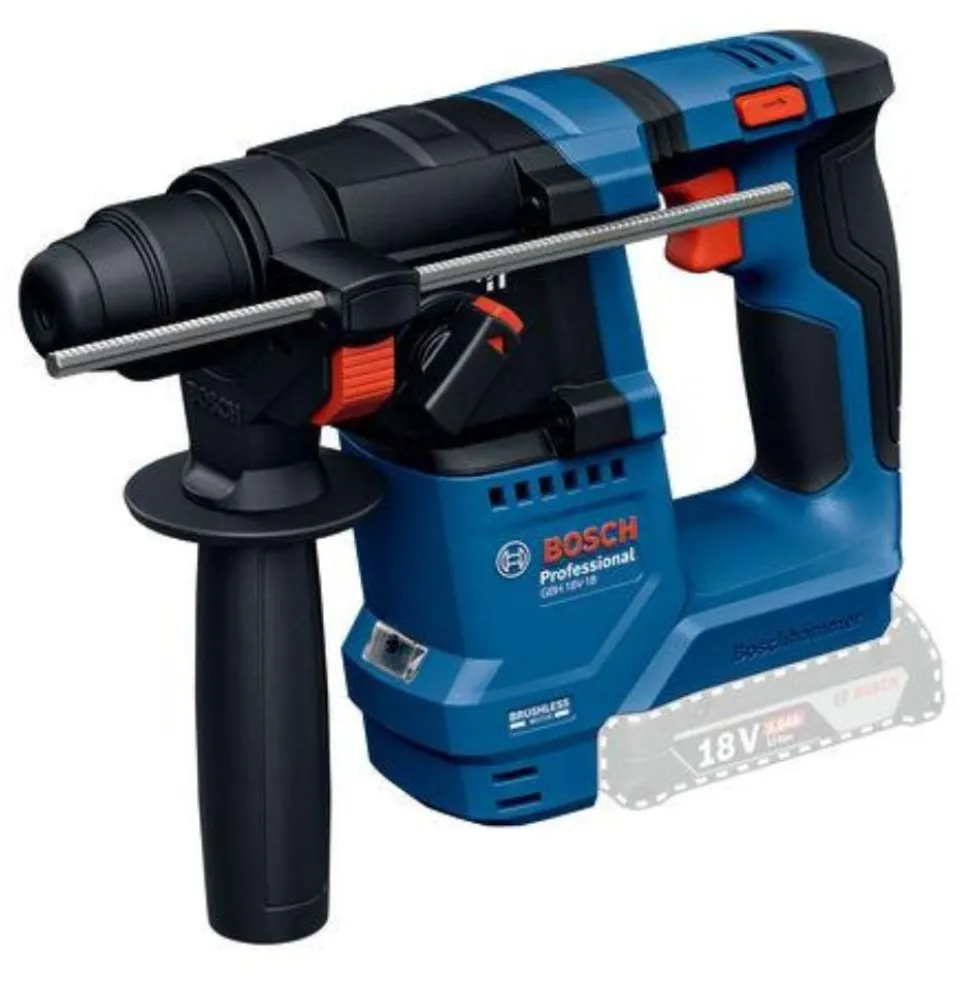Kit Berbequim GSR 18V-45 + Martelo GBH 18V-18 + Rebarbadora GWS 18V-8 (125) + 2 Baterias 4,0AH Bosch