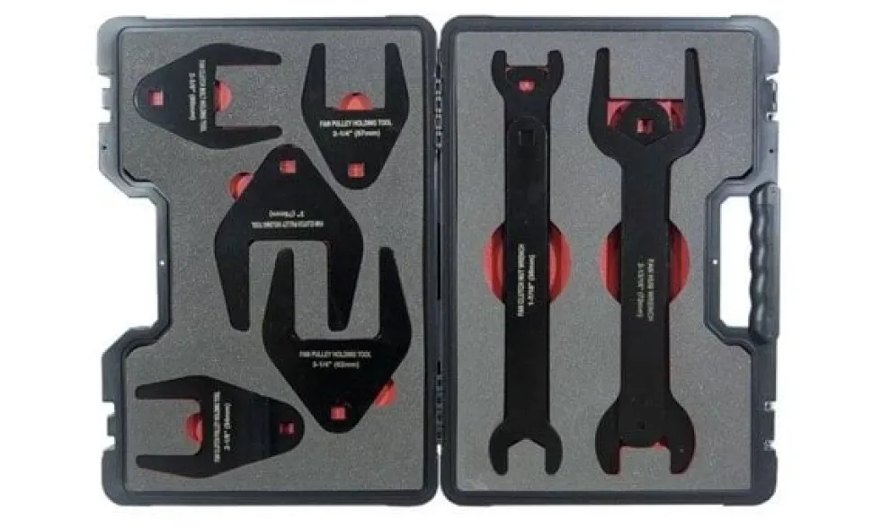 Kit Chaves para Porca Ventoinha do Radiador Kroftools 6117