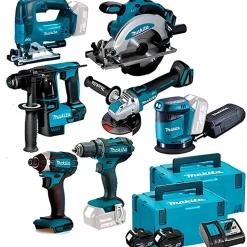 Kit Combo de 7 Máquinas 18V Profissional Makita DDF482PRO7
