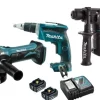 Kit Combo de Pladur 3 Máquinas 18V Makita DLX3555PT