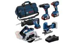 Kit Combo 5 Ferramentas 18V Professional Bosch 0615A5003D