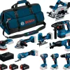 Kit Combo 9 Maquinas Professional 18V Bosch 0.615.A50.0EH