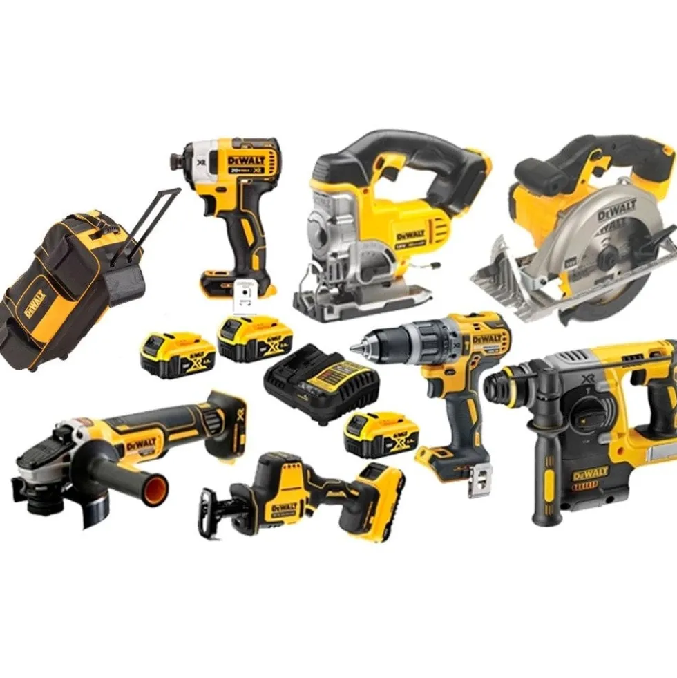 Kit Combo 7 Maquinas 18V + Mala Com Rodas DWST1-79210 Dewalt DCD796NPRO24