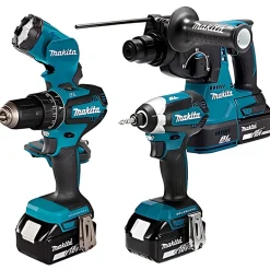 Kit Combo 4 Máquinas a Bateria 18V Makita DLX4138T01
