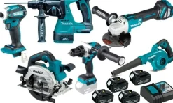 Kit Combo 6 Máquinas a Bateria 18V Para LSF Makita DLX6LSF2