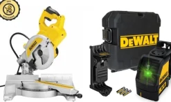 Kit Combo Serra de Esquadria DWS777 + Nível Laser DW088CG PROMO