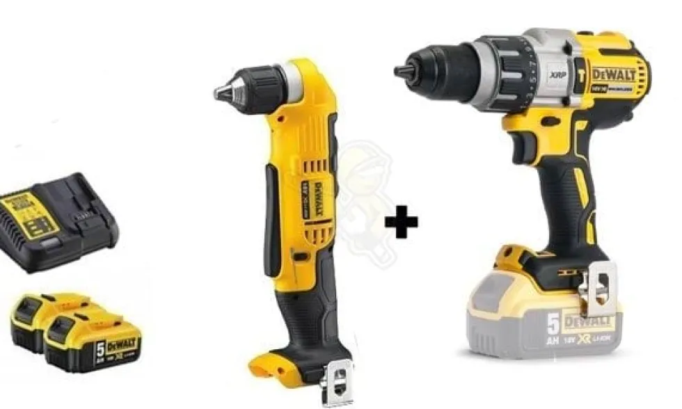 Kit Combo 18V Berbequim Combinado + Berbequim Angular Dewalt CPROF141