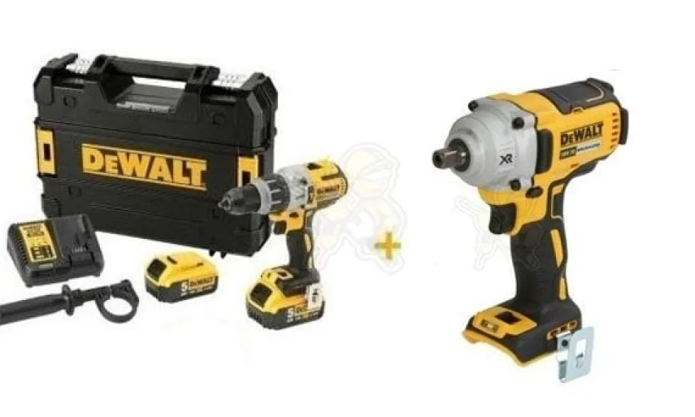 Kit Combo 18V Berbequim Combinado + Chave de Impacto Dewalt CPROF498