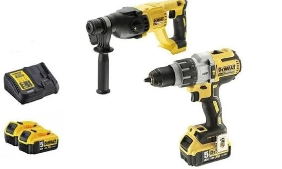 Kit Combo 18V Berbequim Combinado + Martelo Eletropneumático Dewalt CPROF398