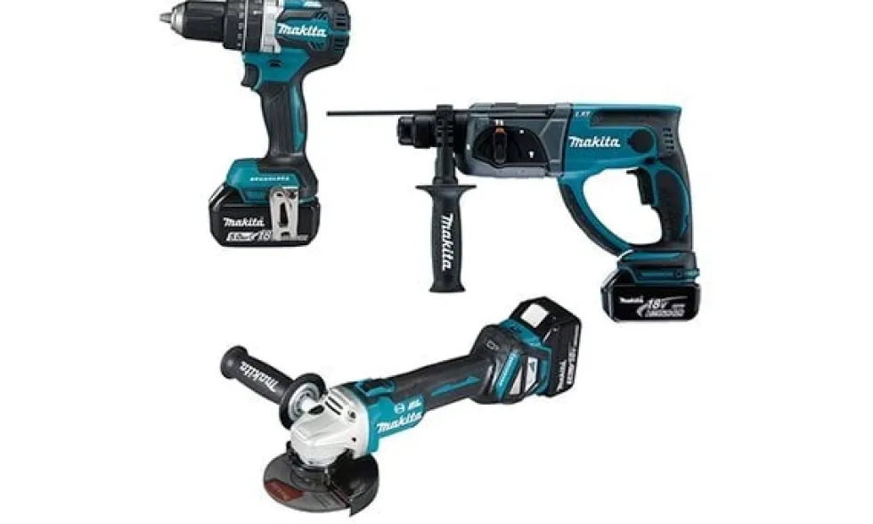 Kit Combo 18V DGA513 + DHP484 + DHR202 Makita DLX3093TJ