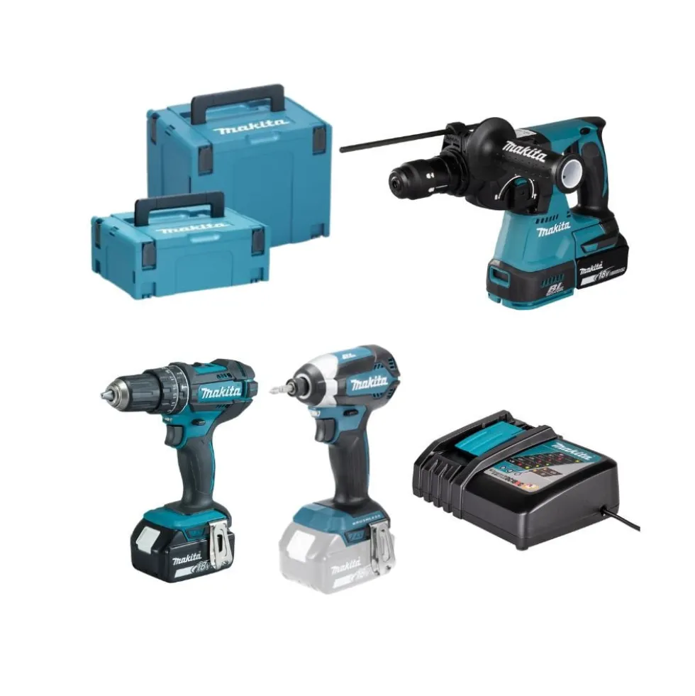 Kit Combo 18V DHR243Z + DHP482Z + DTD153Z Makita DHR243PRO3