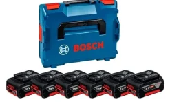 Kit de 6 Bateria GBA 18V 4,0Ah + L-BOXX 136 Bosch 1600A02A2S