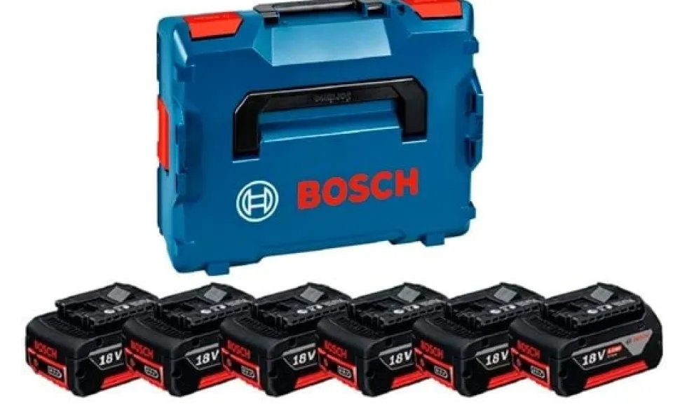 Kit de 6 Bateria GBA 18V 4,0Ah + L-BOXX 136 Bosch 1600A02A2S
