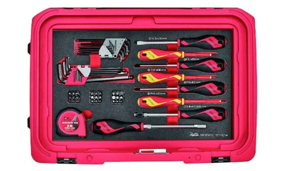 Kit de Chaves e Bits FOAM3 54Pcs Teng Tools TEFMD54