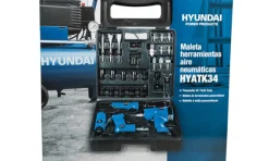 Kit de 5 Máquinas Pneumáticas + 28 Acessórios Hyundai HYATK34