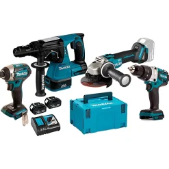 Kit DHP482Z + DHR243Z + DTD154Z + DGA504Z Makita DHP482PRO18