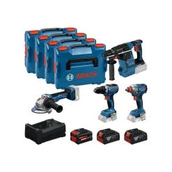 Kit Ferramentas 18V GSR+GWS+GBH+GDX com 4 peças em L-BOXX 136/102 Bosch 0615A500BJ