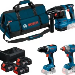 Kit GBH 18V-22 + GSR 18V-65 + GDX 18V-285 Bosch 0615A50093