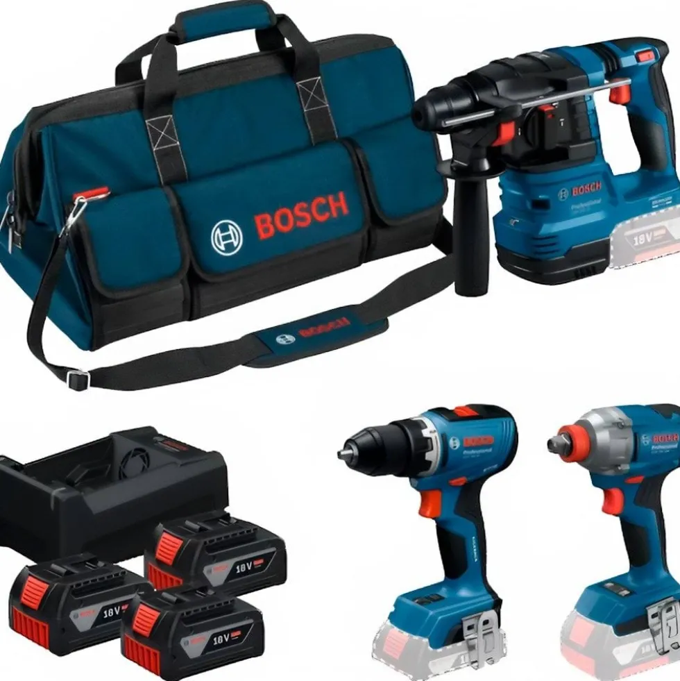 Kit GBH 18V-22 + GSR 18V-65 + GDX 18V-285 Bosch 0615A50093