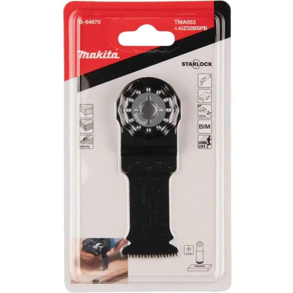 Kit 20 Lâminas Imersão 32X50 mm Bimetal Makita B-6487020