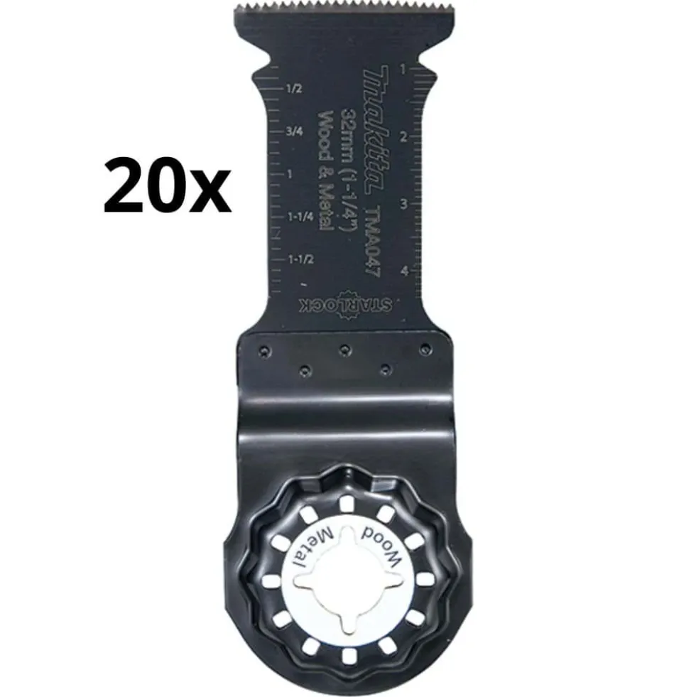 Kit 20 Lâminas Imersão 32x50 mm Bimetal Makita B-6481420