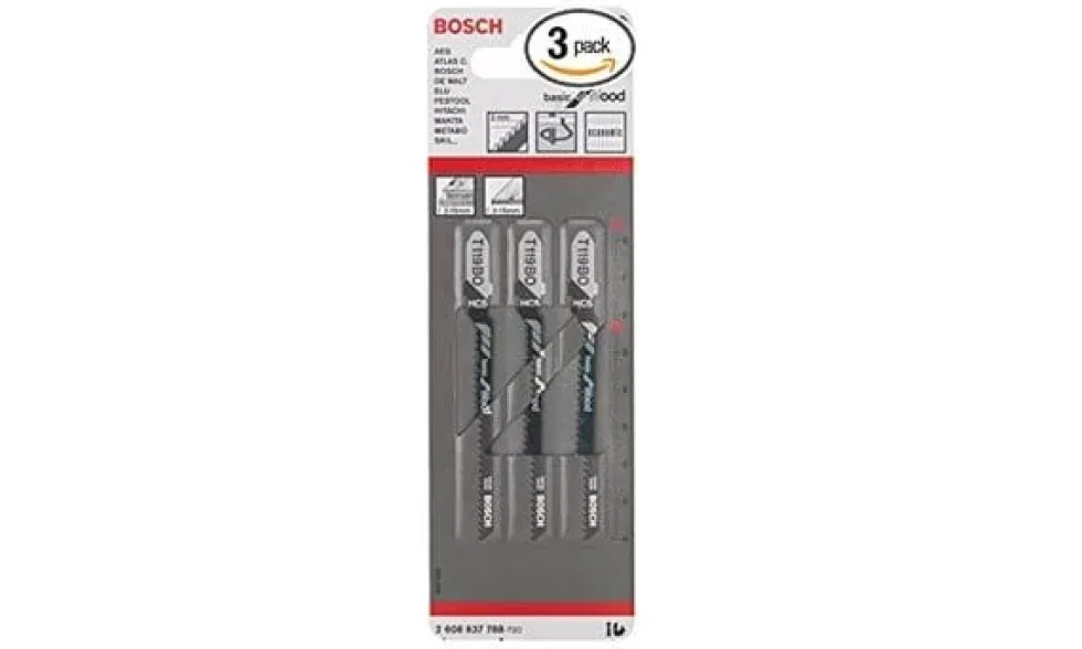 Kit 3 Lâminas T 119 BO Basic for Wood Bosch 2608637788