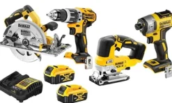 Kit 4 Maquinas 18V DCD796 + DCS334 + DCS572 + DCF887 Dewalt DCD796NPRO17