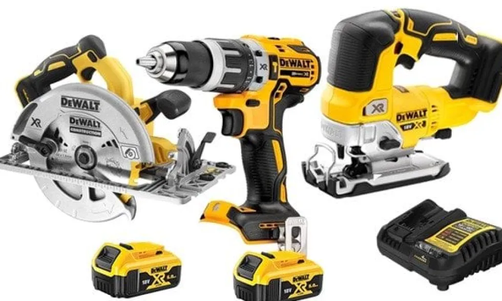 Kit 3 Maquinas 18V DCD796NT + DCS334NT + DCS572NT Dewalt DWK301