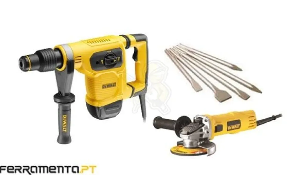 Kit Martelo Combinado 5Kg + Mini-Rebarbadora DeWalt CPROF447