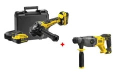Kit Martelo SDS PLUS + Rebarbadora 125mm V20 Stanley CPROF738