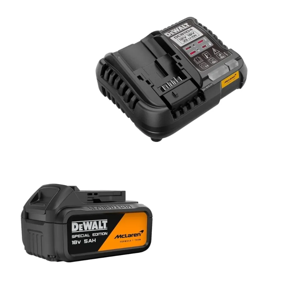 KIT McLaren Aparafusadora DCD86M+ Rebarbadora DCG45M Dewalt DCK2223MP2T-QW