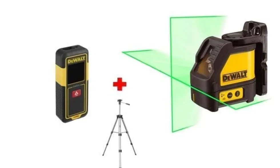Kit Nível laser DW088CG + Medidor DW033-XJ + Tripé 1-77-201