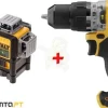 Kit Nível Laser Verde 3x 360º + Berbequim DCD706N DeWalt CPROF619