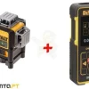 Kit Nível Laser Verde 3x 360º + Medidor Laser 50M DW03050-XJ DeWalt CPROF535