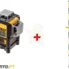Kit Nível Laser Verde 3x 360º + Pontal 3,4m DE0882-XJ DeWalt CPROF534
