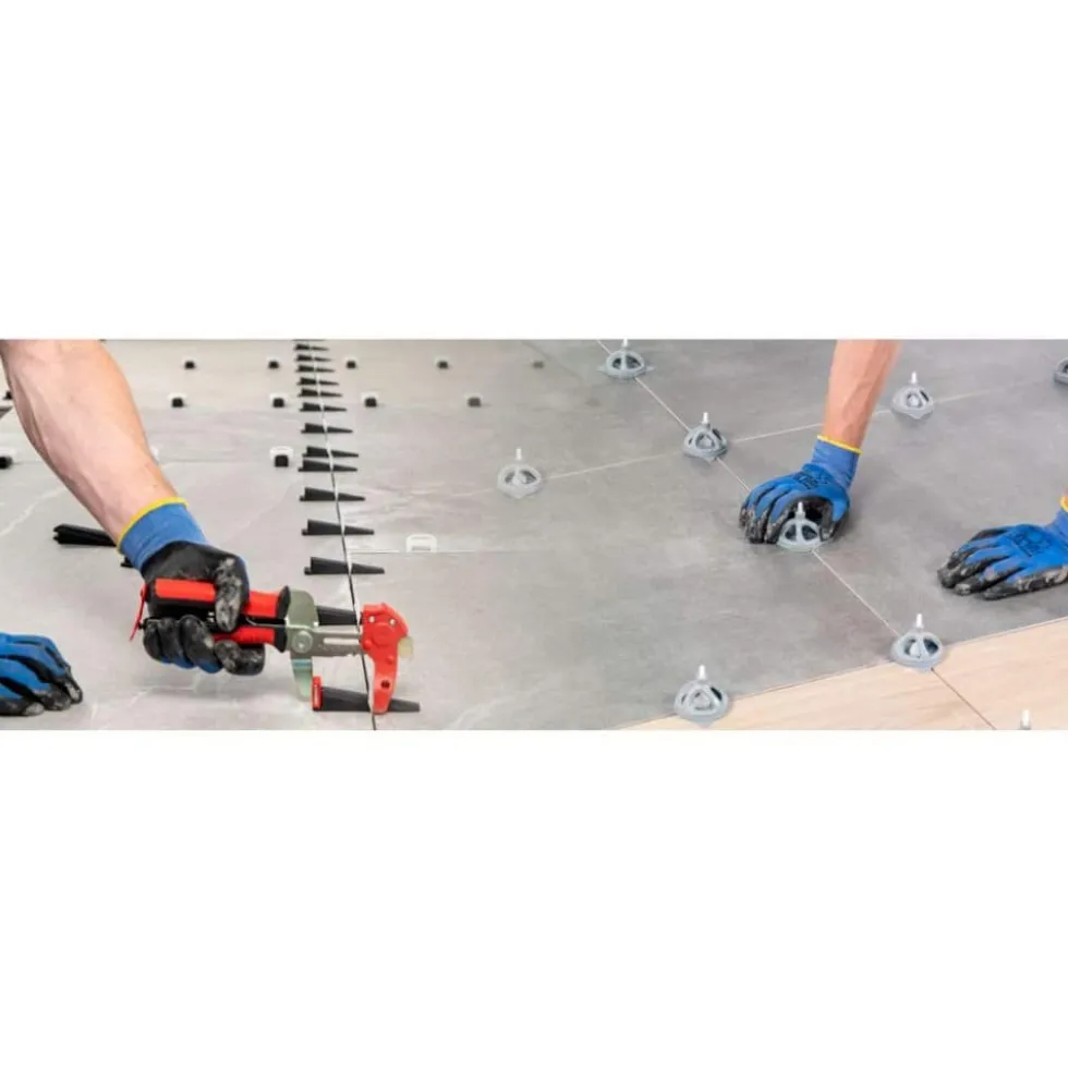 Kit p/ Nivelamento de Cerâmicas Cyclone L.S. 1,5 mm Rubi 35964