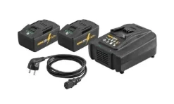 Kit Power-Pack 22V Carregador 100–240V +2 Baterias Li-Ion 21,6V 5.0AH Rems 571593R220