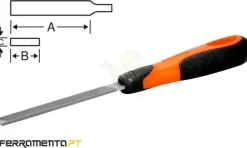 Lima Paralela 8" Bastarda Com Cabo Bahco 1-100-08-1-2
