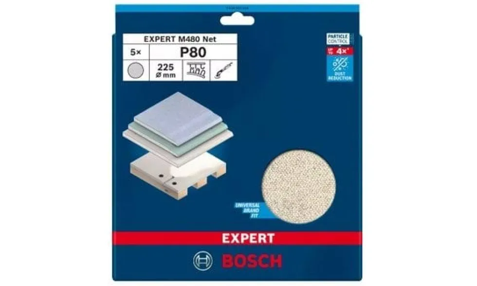 Lixas de Rede Grão 80 Expert M480 Bosch 2608901636