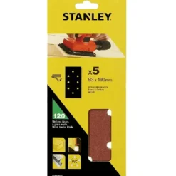 Lixas de Velcro Perfuradas 93x190mm G240 Stanley STA31527-XJ