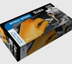 Luvas de Nitrilo Descartáveis 50 UN Juba 580 OR-XL