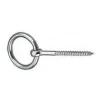 Macfer Argola Passa Cabos com Espigão para Madeira AISI316 MS0507 8x75mm 035.0349